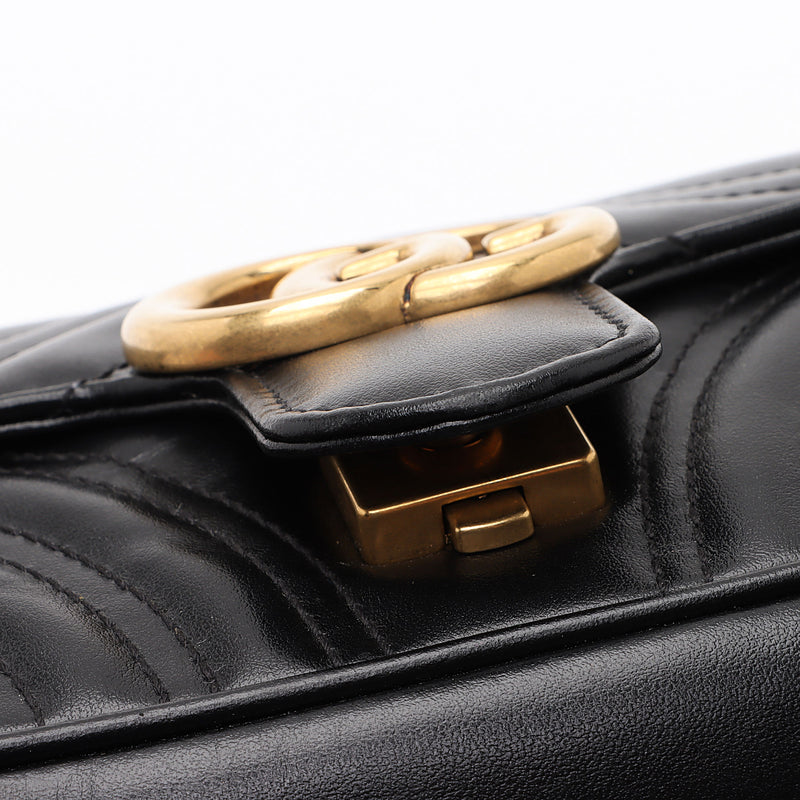 Gucci Matelasse Leather GG Marmont Mini Shoulder Bag (SHF-nrvxzd) – LuxeDH