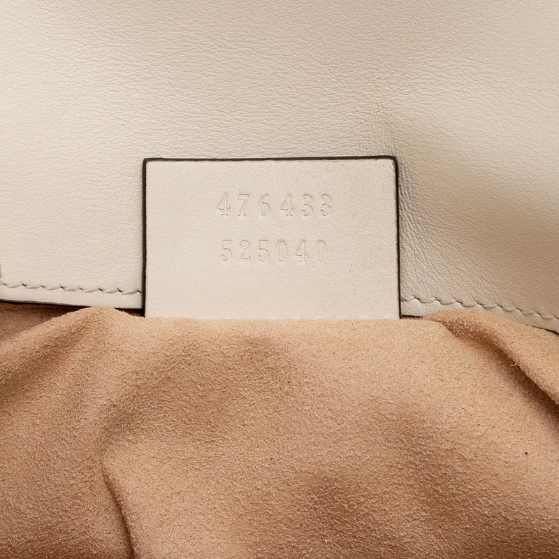 Gucci GG Marmont Super Mini Matelasse Leather Shoulder Bag White 476433