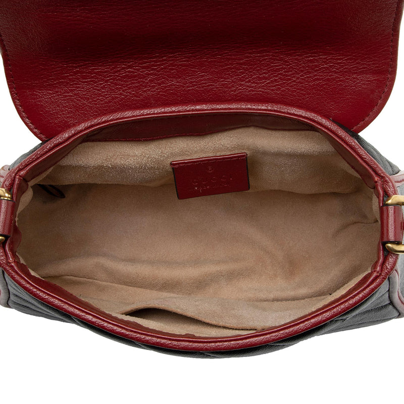 Gucci Matelasse Leather Torchon GG Marmont Mini Top Handle Bag (SHF-bI –  LuxeDH