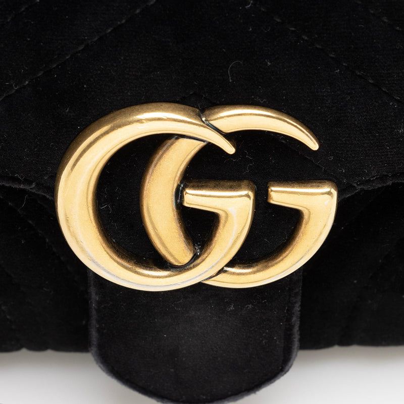 Gucci Black Mini GG Marmont 2.0 Shoulder Bag