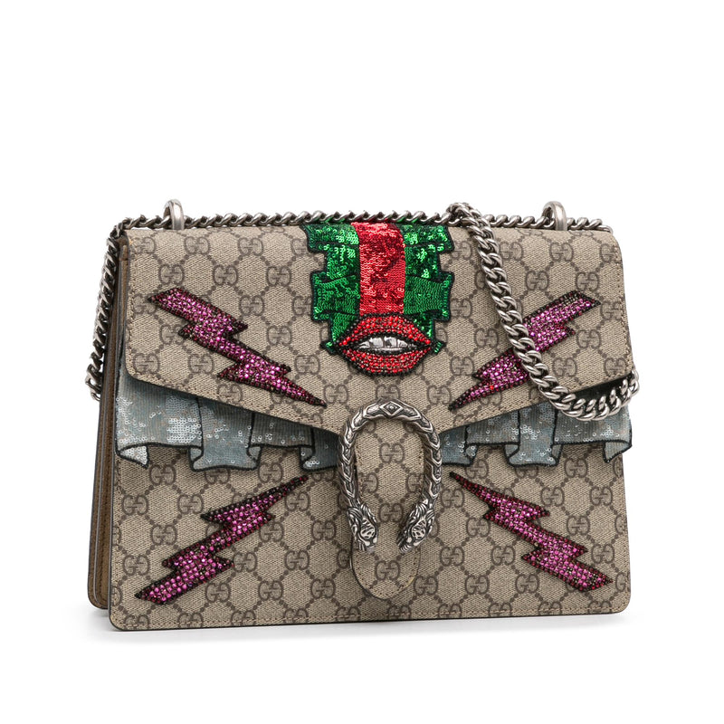 Dionysus Mini Embellished Leather Tote Bag in Green - Gucci