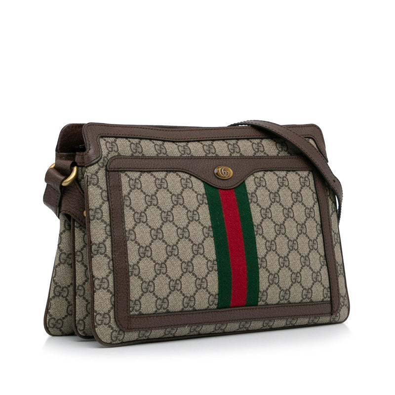 Gucci Medium GG Supreme Ophidia Crossbody (SHG-nsUvLt)