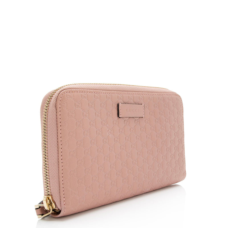 Gucci Microguccissima Leather Zip Wallet (SHF-23832)