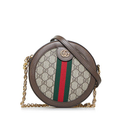 Gucci Ophidia Gg Canvas And Leather Cross-body Phone Bag In Grey Multi