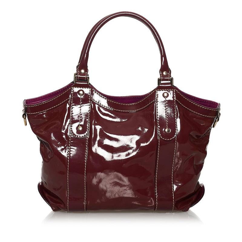 Gucci Patent Leather Tote Bag (SHG-37611)