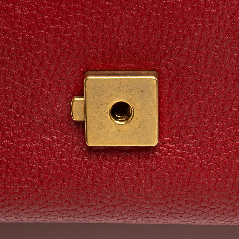 Gucci Pebbled Leather GG Marmont Top Handle (SHF-1wwBC0)