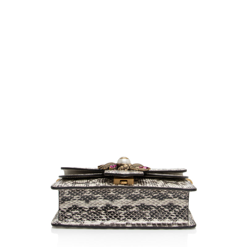 Gucci Python Bee Broadway Mini Shoulder Bag (SHF-oTBA8i)