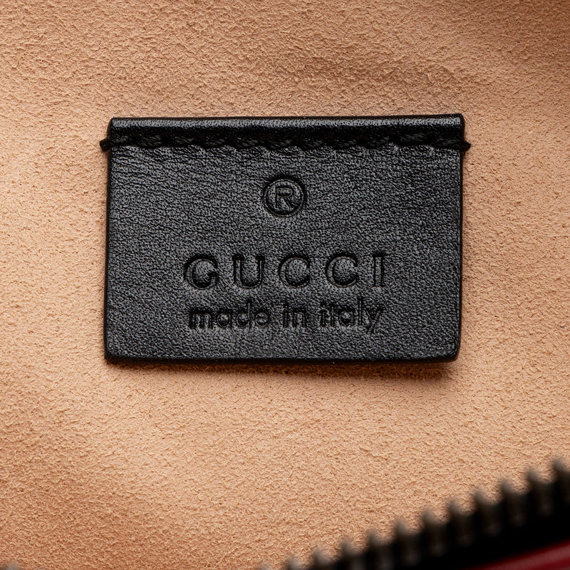 Gucci Quilted Leather Queen Margaret Bee Zip Clutch (SHF-ghI7kn)