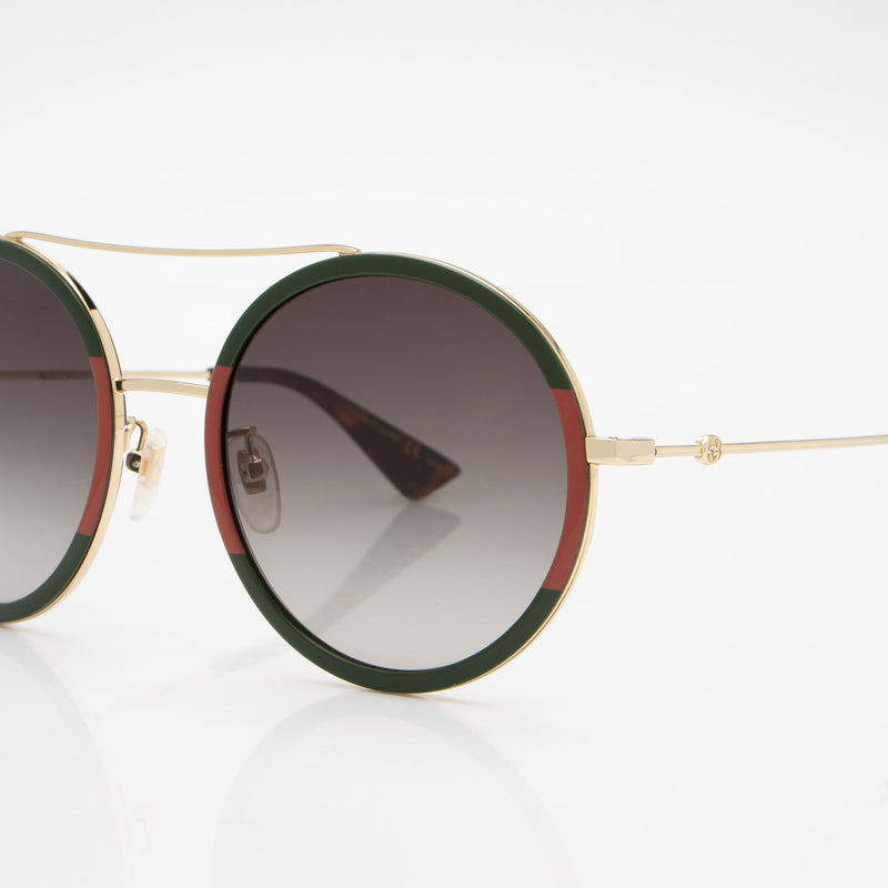 Gucci Round Aviator Sunglasses (SHF-QKqjhT)