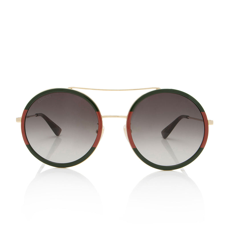 Gucci Round Aviator Sunglasses (SHF-QKqjhT)