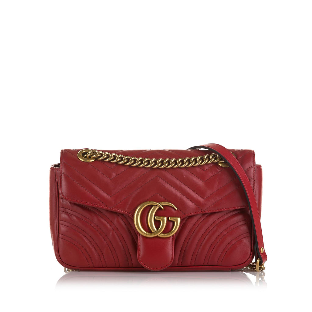 Gucci Small GG Canvas Marmont Crossbody bag (SHG-Sga3D4) – LuxeDH