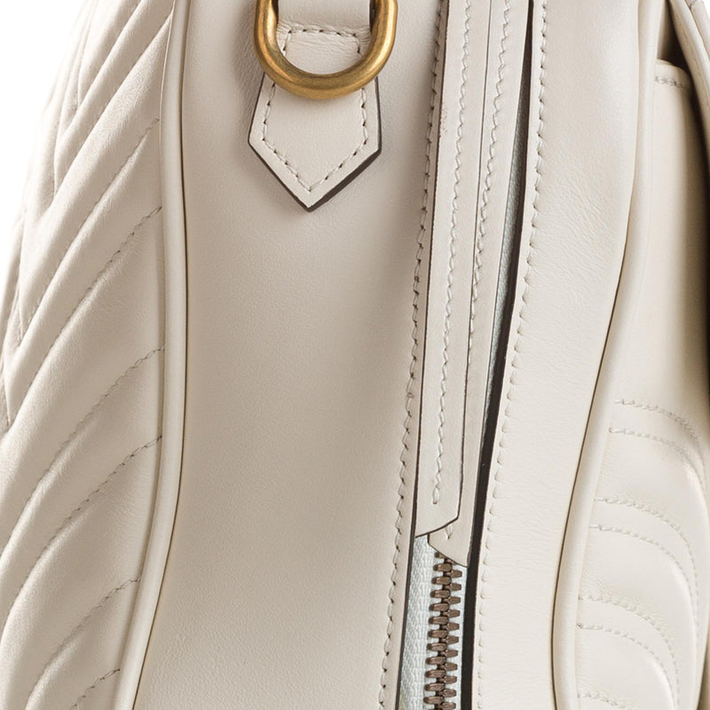 Saint Laurent - Authenticated Joan Handbag - Leather White for Women, Never Worn