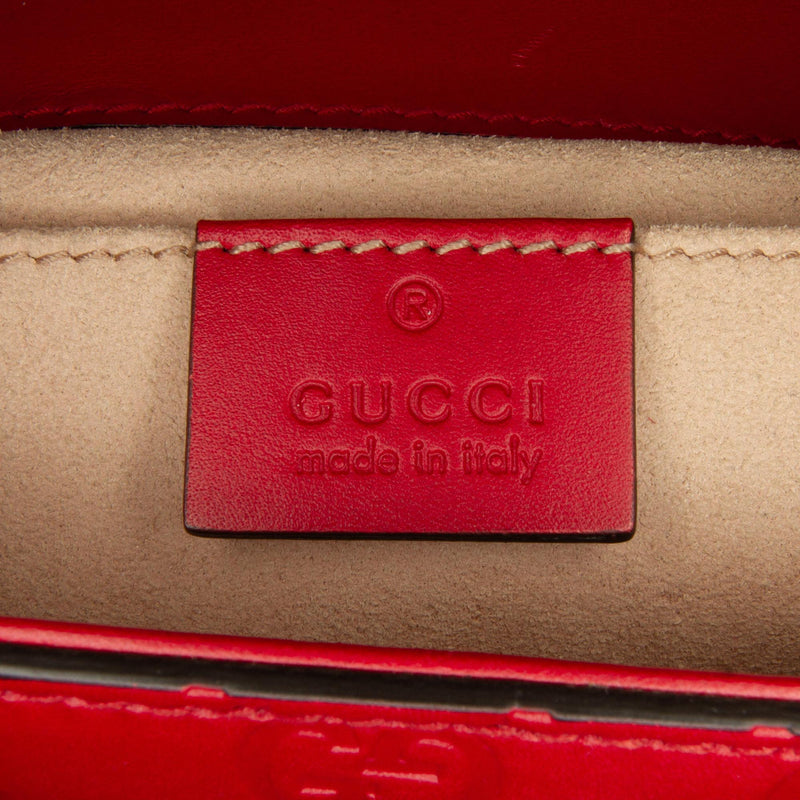 Gucci Small Guccissima Padlock Shoulder Bag (SHG-XCo2UJ)