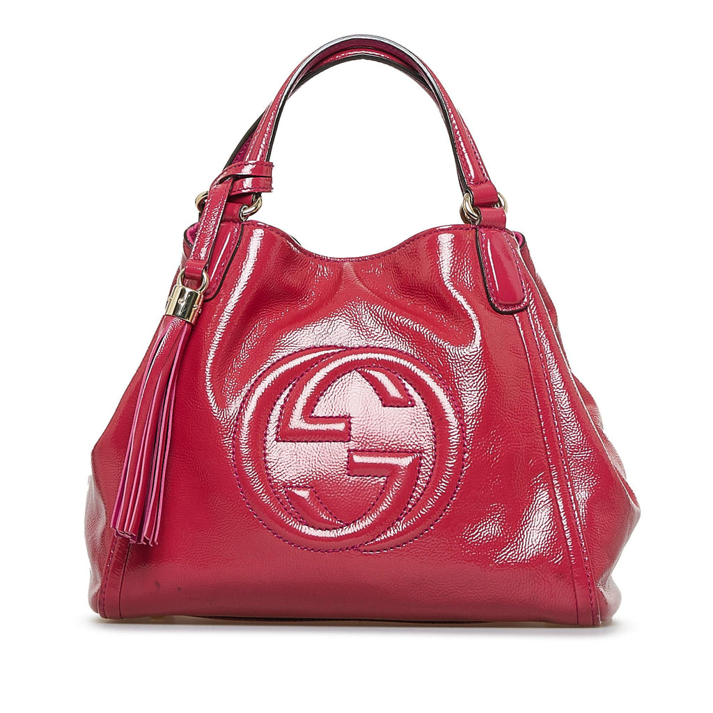 Gucci Guccissima Soho Tote Red