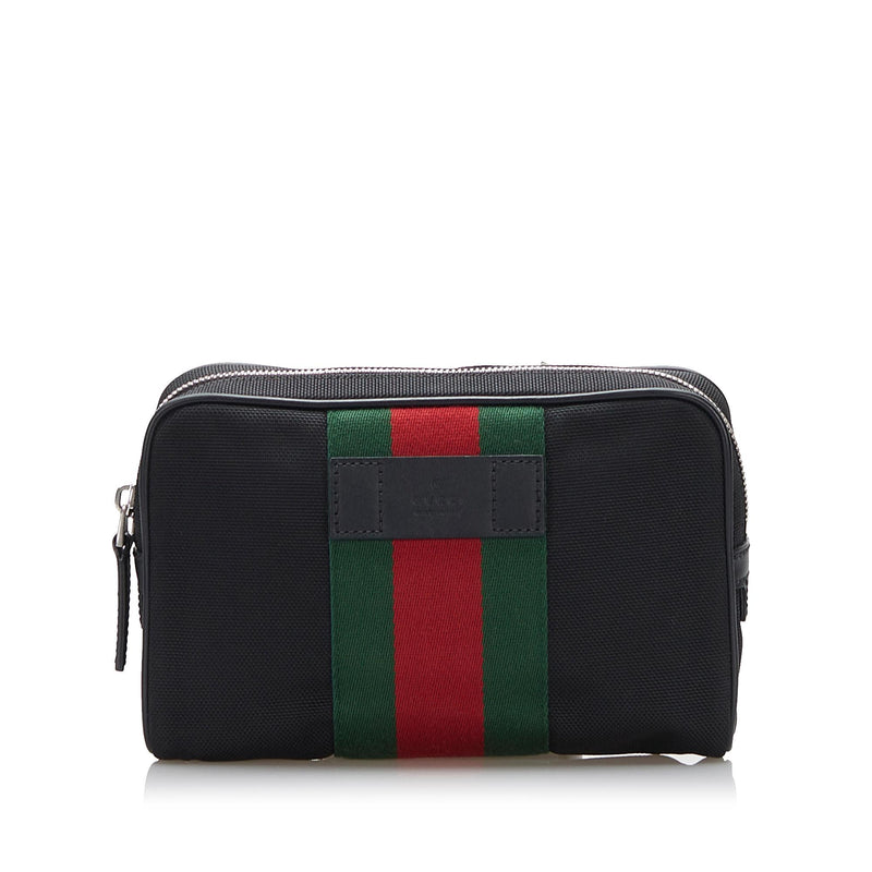 Gucci Black-red-green Gg Supreme Wallet