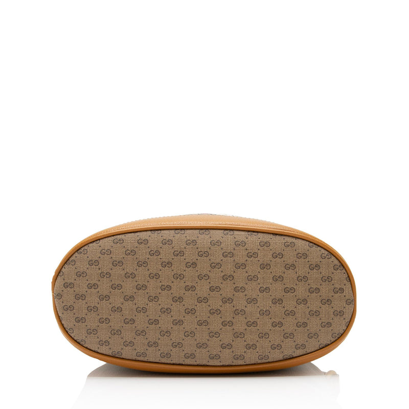 Gucci x Disney Brown GG Coated Canvas Mickey Mouse Pouch Clutch Bag