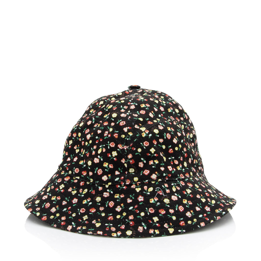 Chapéu balde floral rosa Gucci X Liberty London US$ 530 M