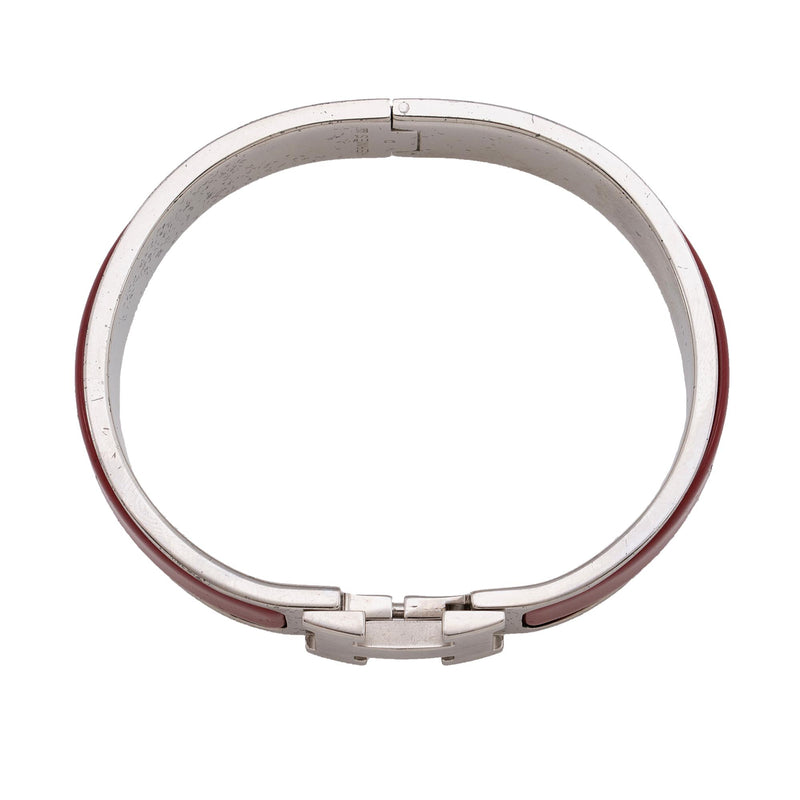 Hermes Clic Clac H Narrow Bracelet (SHF-QSANJw) – LuxeDH