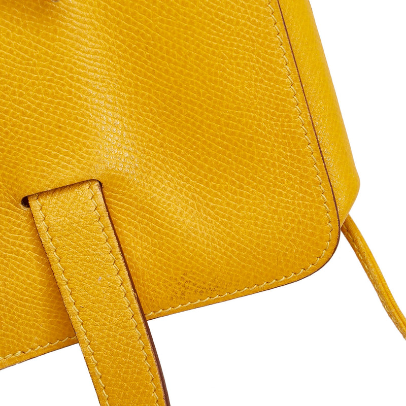 Hermes Pochette Green Couchbel Camel Gold Belt Bag Waist Bag Body
