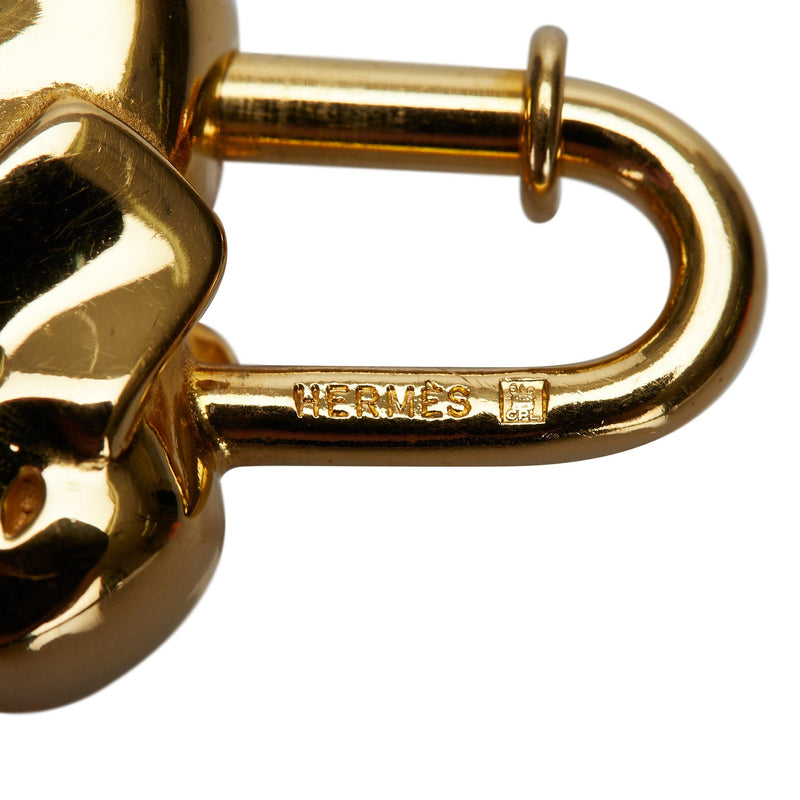 HERMES Cadena Lock and Key Set Gold 78438