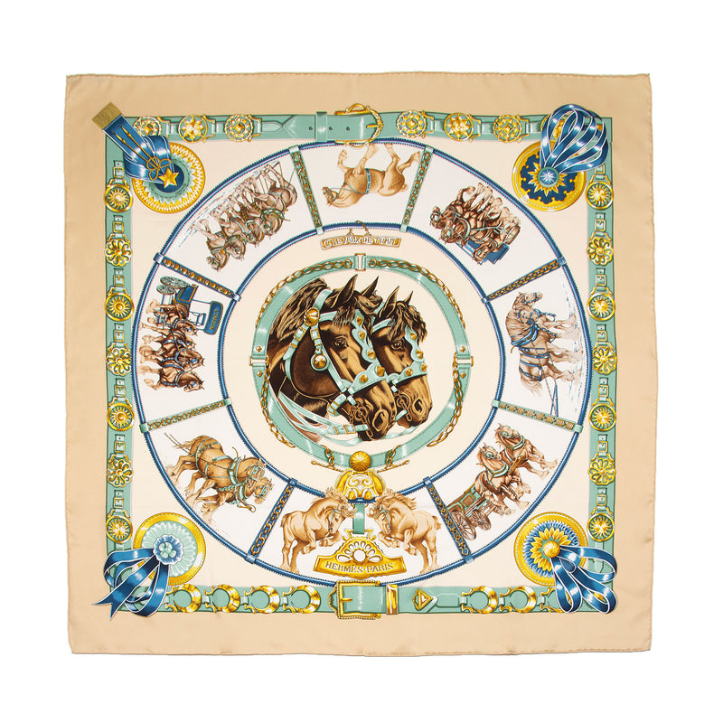 Hermes Silk H Comme Histories 90cm Scarf (SHF-22644) – LuxeDH