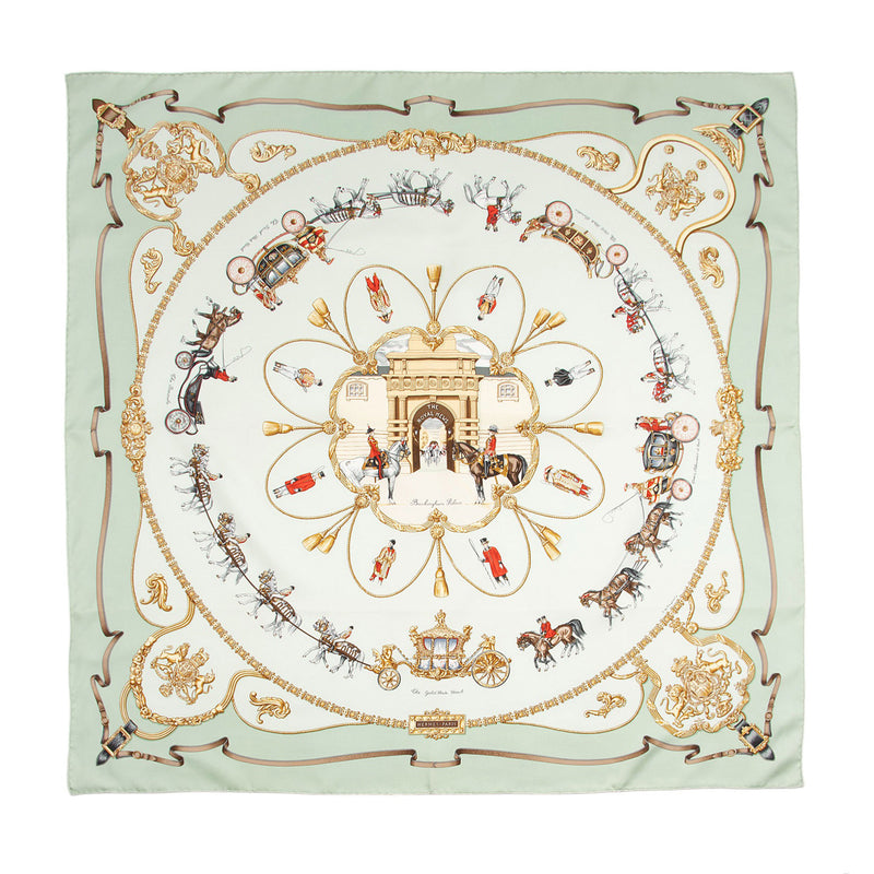 Hermes Silk The Royal Mews 90cm Scarf (SHF-UE93iv)