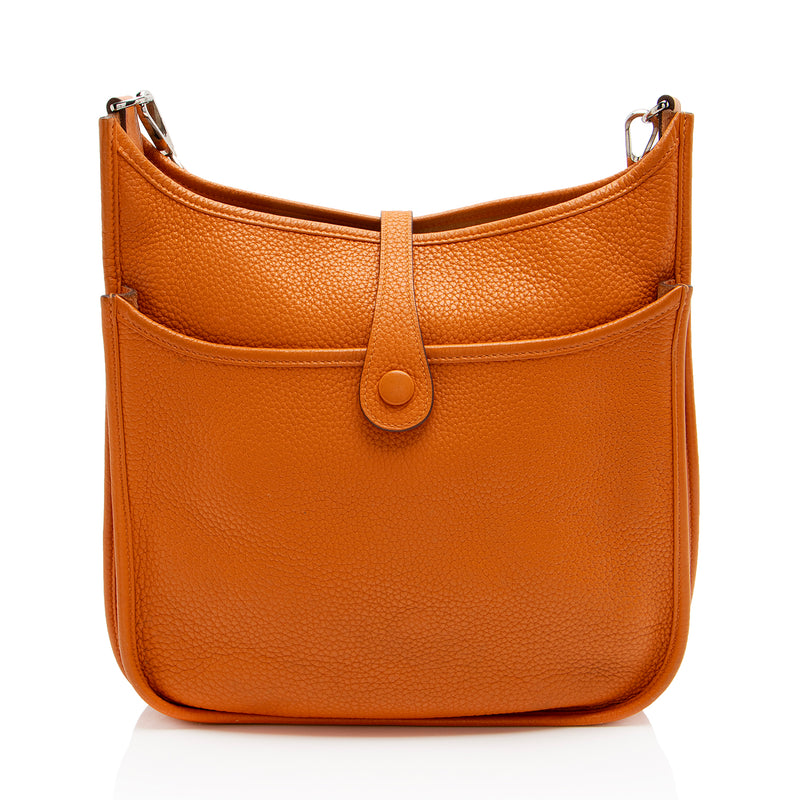 Hermes Taurillon Clemence Evelyne III PM Shoulder Bag (SHF-WHijTA)