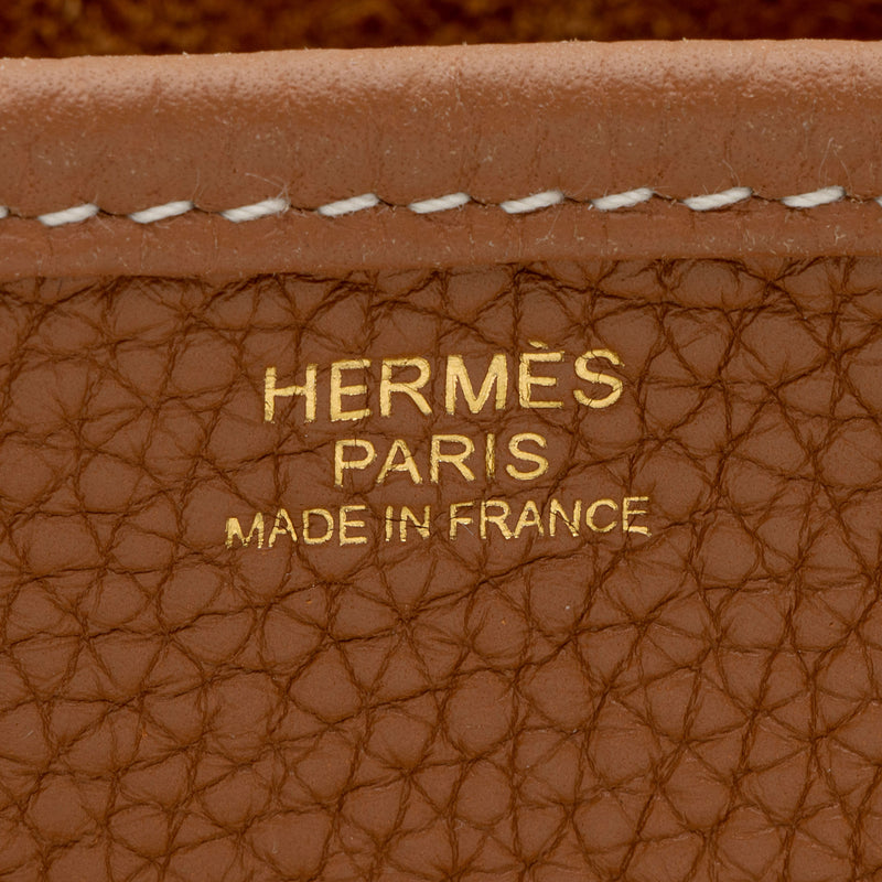 Hermes Taurillon Clemence Evelyne III PM Shoulder Bag (SHF-ru6mJn)