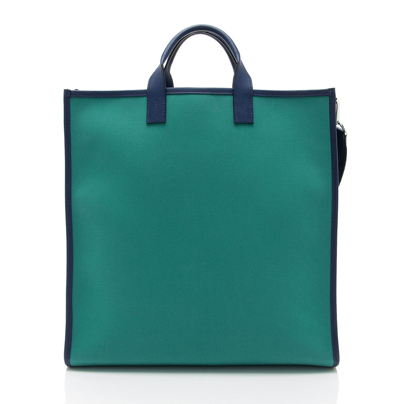 Hermes Toile Swift Record Tote (SHF-9GRE14)