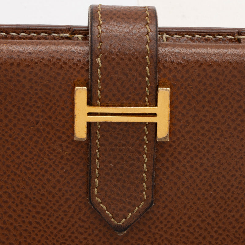 Hermes Vintage Veau Grain Lisse Bearn Wallet, Hermes Small_Leather_Goods