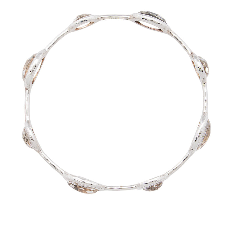 Ippolita Sterling Silver Quartz Rock Candy 8-Stone Bangle (SHF-rsNgFT)