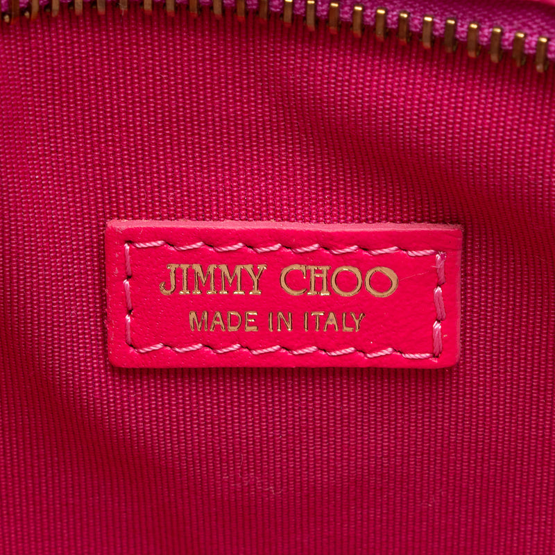 Jimmy Choo Croc Embossed Leather Shoulder Bag (SHF-NhyAB7)