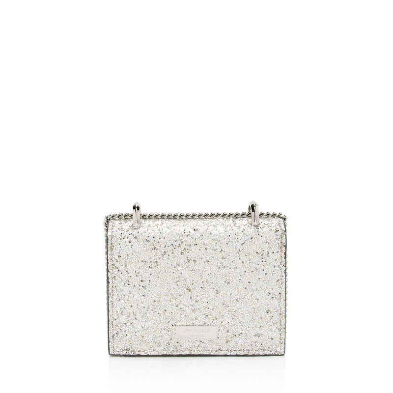 Jimmy Choo Glitter Leather Paris Mini Crossbody (SHF-0FBtLI)