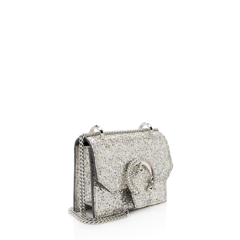 Jimmy Choo Glitter Leather Paris Mini Crossbody (SHF-0FBtLI)