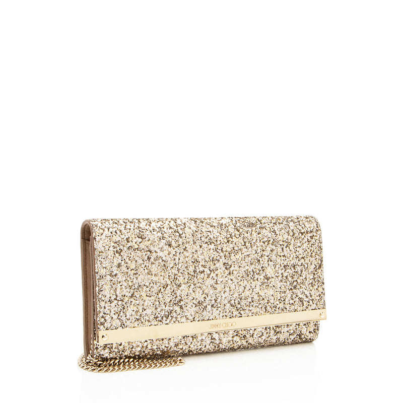 Jimmy Choo Glitter Milla Clutch (SHF-8AD9Bz)