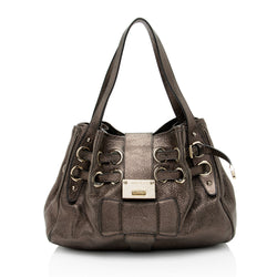 Jimmy Choo Metallic Leather Ramona Shoulder Bag (SHF-jl4LTE)