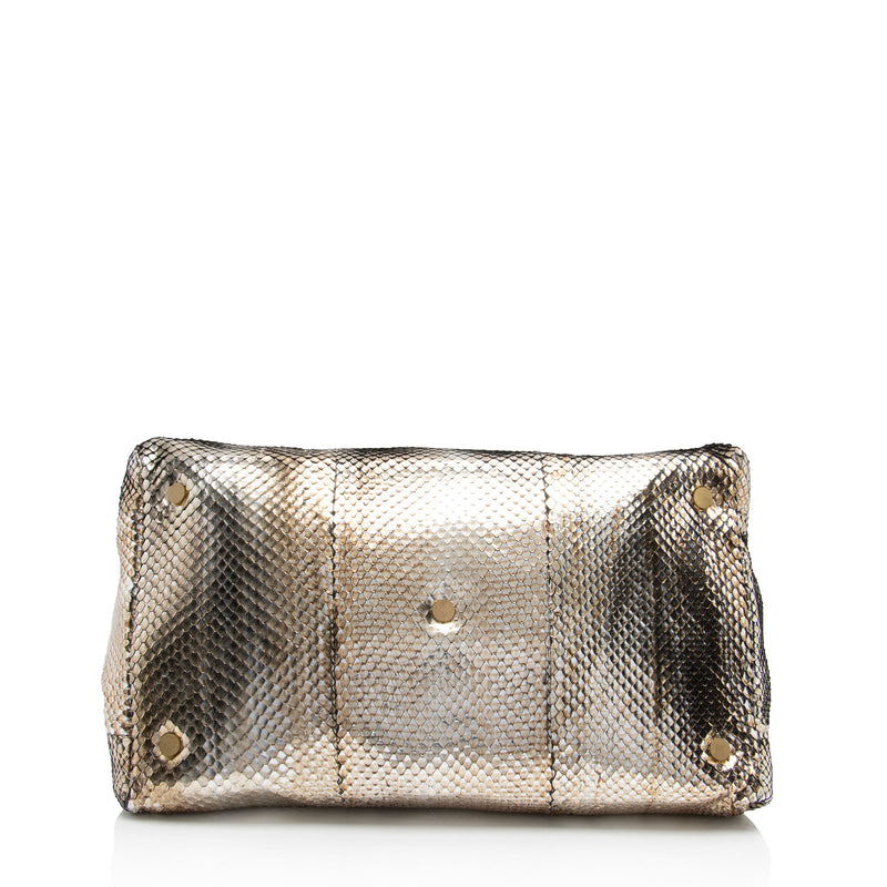 Jimmy Choo Metallic Python Tulita Shoulder Bag (SHF-Sx50h0)