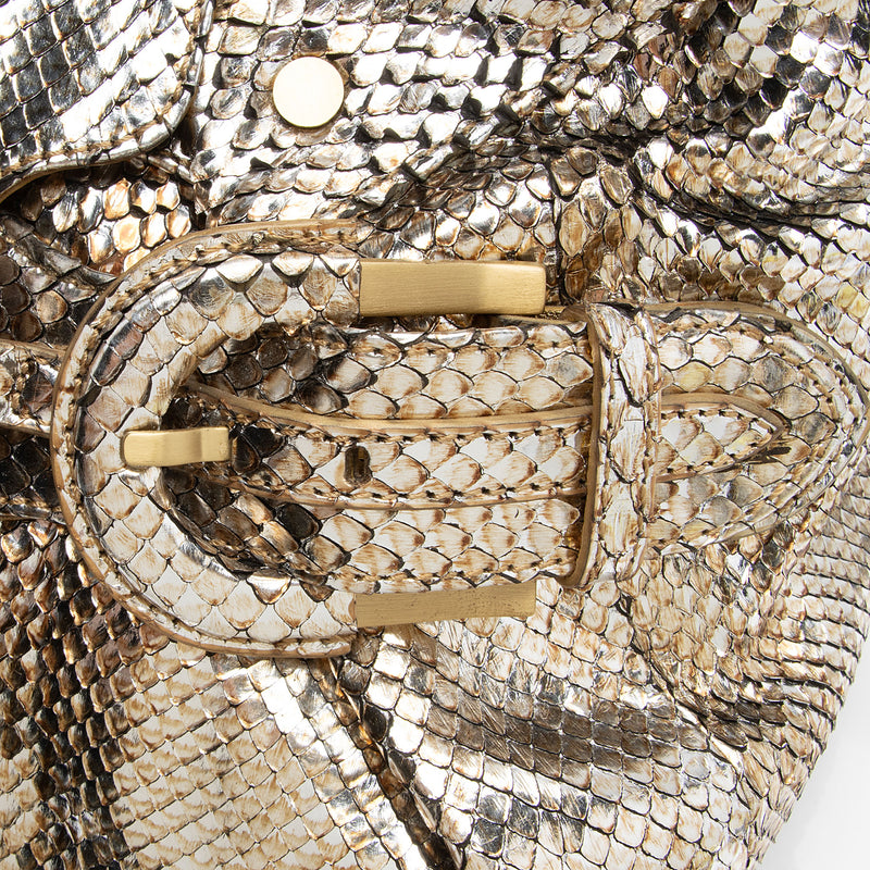 Jimmy Choo Metallic Python Tulita Shoulder Bag (SHF-Sx50h0)