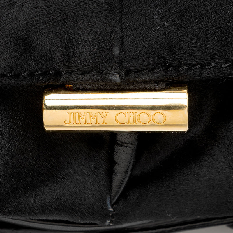 Jimmy Choo Pony Hair Arad Clutch (SHF-imSnks)