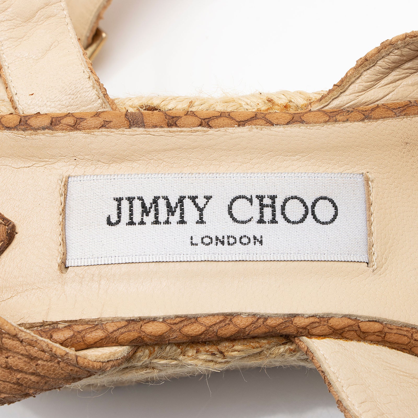 JIMMY hot CHOO Nude Phoenix Espadrilles Size 37