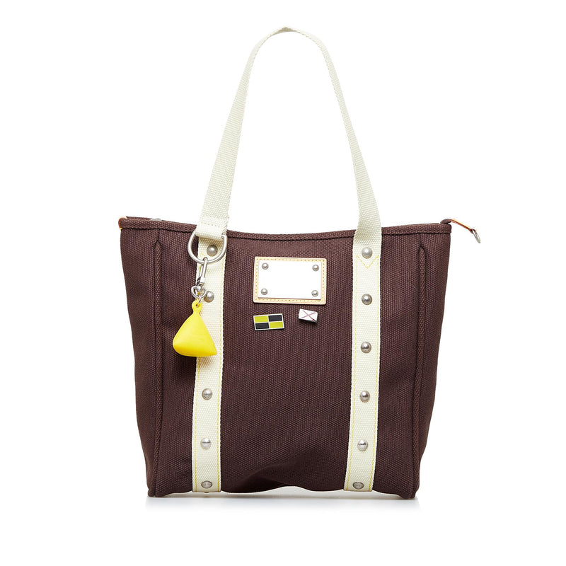 Brown Louis Vuitton Antigua Cabas MM Tote Bag