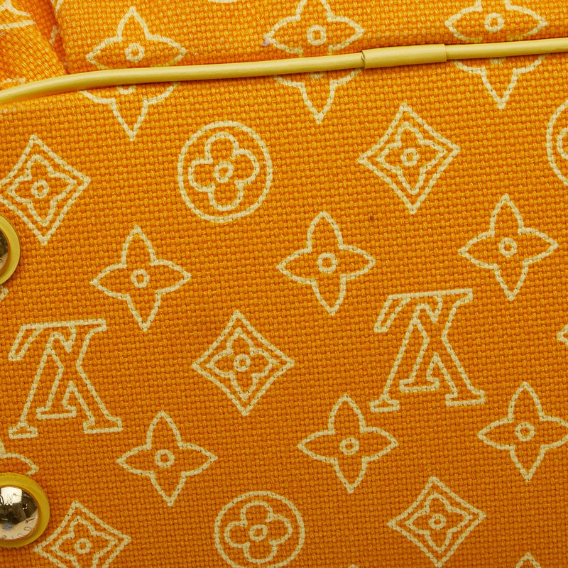 Louis Vuitton Orange, Pattern Print Monogram Cabas Ipanema GM w/ Pouch