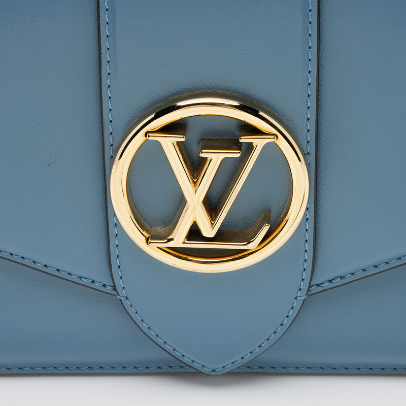 Louis Vuitton Calfskin LV Pont 9 Shoulder Bag (SHF-pb6OnU)