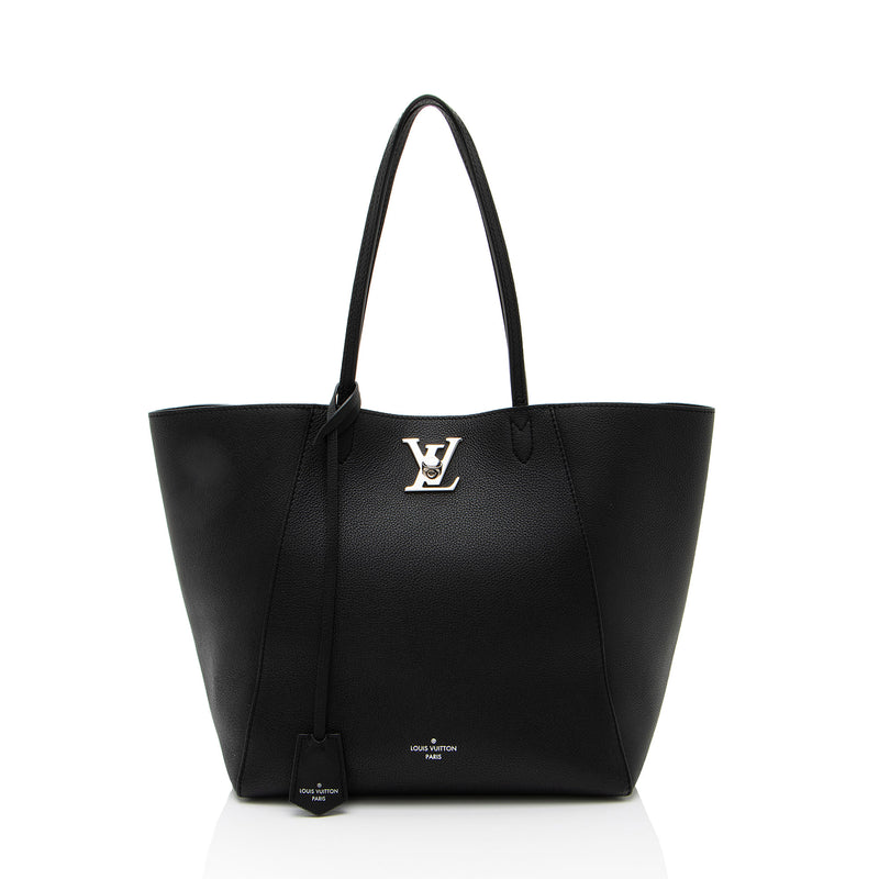 Louis Vuitton Calfskin Lockme Cabas Tote (SHF-gnusLO)