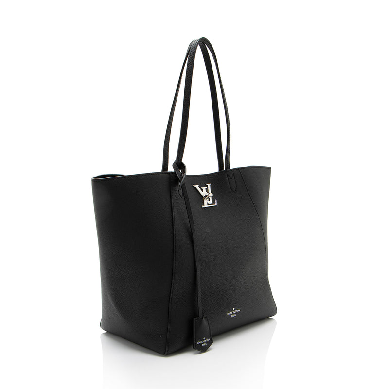 Louis Vuitton Calfskin Lockme Cabas Tote (SHF-gnusLO)