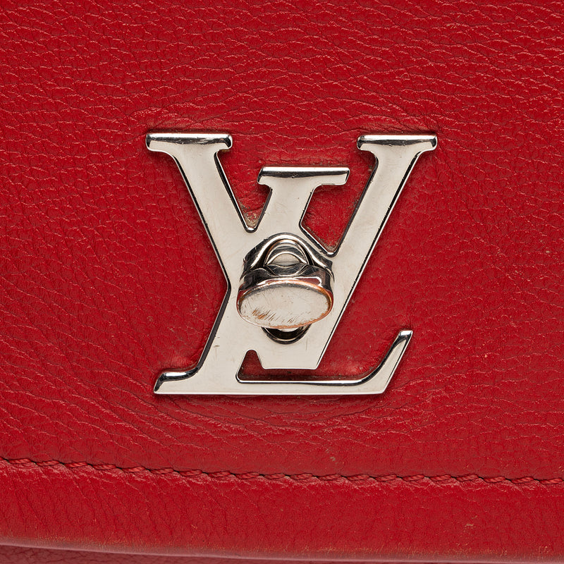 Louis Vuitton Calfskin Lockme II BB Shoulder Bag (SHF-Qca0YX)