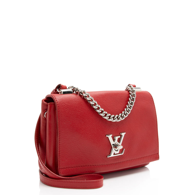 Louis Vuitton Calfskin Lockme II BB Shoulder Bag (SHF-Qca0YX)