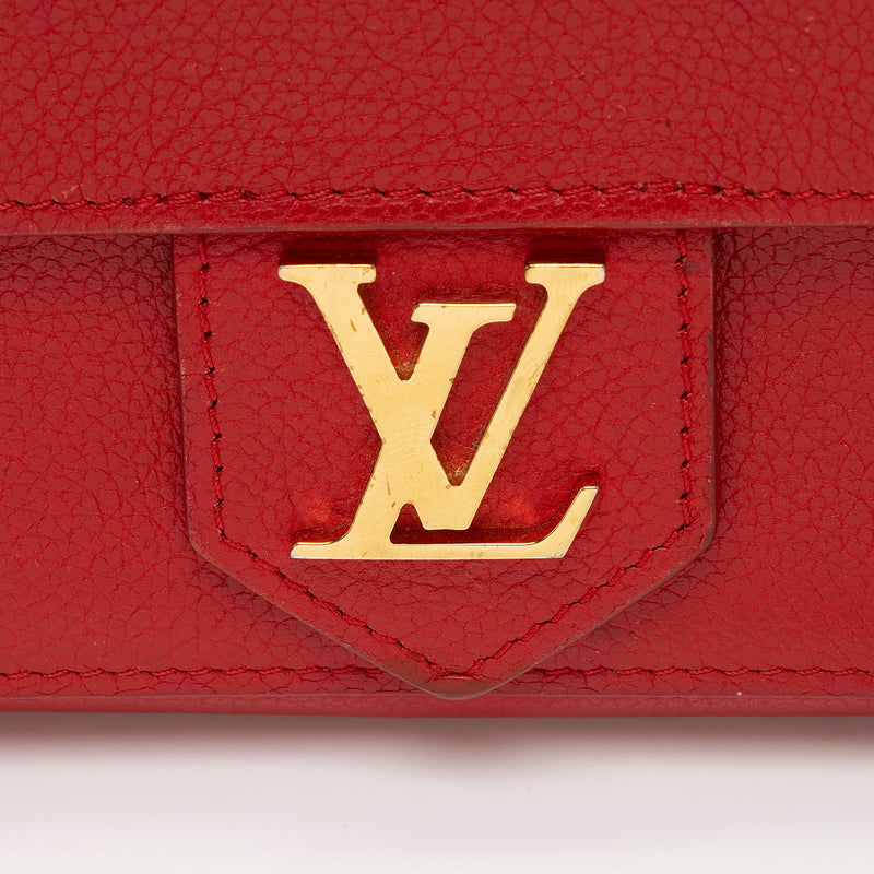 Louis Vuitton Calfskin Lockme Wallet (SHF-SokLMh)