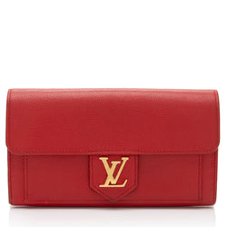 Louis Vuitton Calfskin Lockme Wallet (SHF-SokLMh)