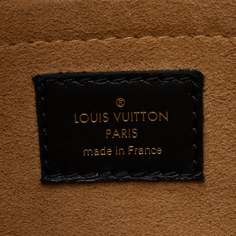 Louis Vuitton Calfskin Monogram Canvas On My Side MM Tote (SHF-RiHqE0)